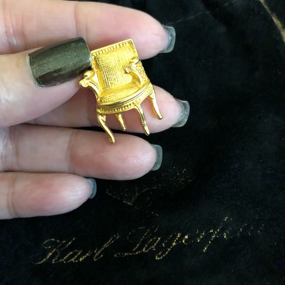 Karl Lagerfeld Louis XIV Chair Tie Pin - Picture 1 of 4